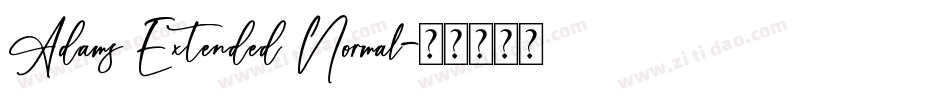 Adams Extended Normal字体转换